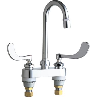 Click here to see Chicago Faucet 895-317E29ABCP Chicago Faucets 895-317E29ABCP Hot and Cold Sink Faucet