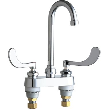 Click here to see Chicago Faucet 895-317E29VPABCP Chicago Faucets 895-317E29VPABCP Hot and Cold Sink Faucet