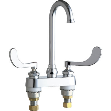 Click here to see Chicago Faucet 895-317FCABCP Chicago Faucets 895-317FCABCP Hot and Cold Sink Faucet