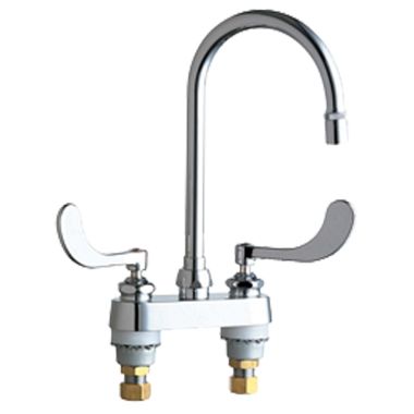 Click here to see Chicago Faucet 895-317GN2AE36ABCP Chicago Faucets 895-317GN2AE36ABCP Hot and Cold Sink Faucet