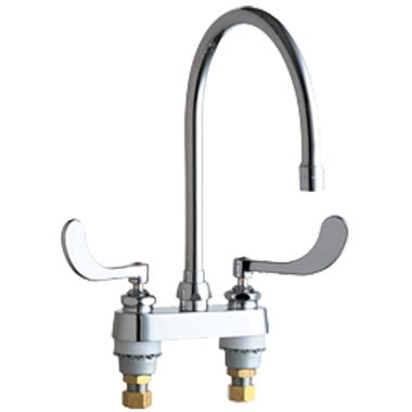 Click here to see Chicago Faucet 895-317GN8AE35ABCP Chicago Faucets 895-317GN8AE35ABCP Hot and Cold Sink Faucet