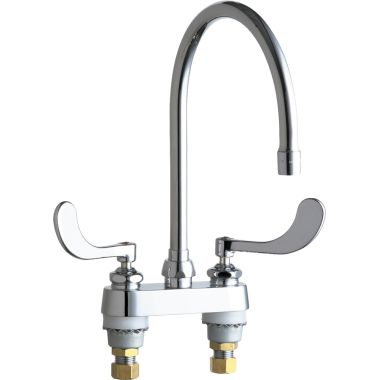 Click here to see Chicago Faucet 895-317GN8AE3ABCP Chicago Faucets 895-317GN8AE3ABCP Hot and Cold Sink Faucet