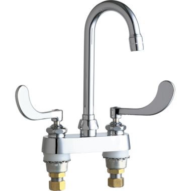 Click here to see Chicago Faucet 895-317XKABCP Chicago Faucets 895-317XKABCP Hot and Cold Sink Faucet