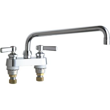 Click here to see Chicago Faucet 895-L12ABCP Chicago Faucets 895-L12ABCP Hot and Cold Sink Faucet