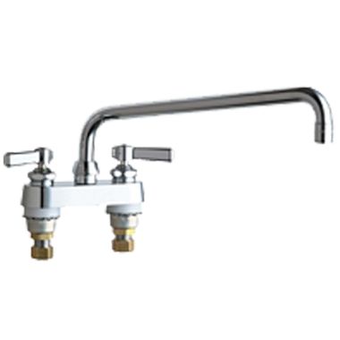 Click here to see Chicago Faucet 895-L12E35ABCP Chicago Faucets 895-L12E35ABCP Hot and Cold Sink Faucet