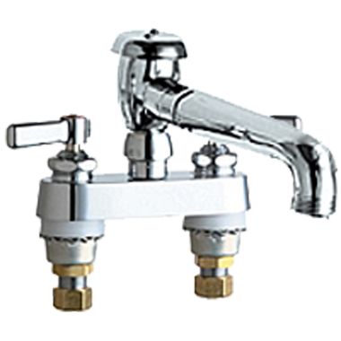 Click here to see Chicago Faucet 895-L5VBCP Chicago Faucets 895-L5VBCP Hot and Cold Sink Faucet