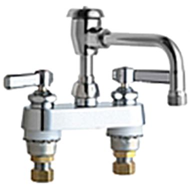 Click here to see Chicago Faucet 895-L8BVBE2-2CP Chicago Faucets 895-L8BVBE2-2CP Hot and Cold Sink Faucet