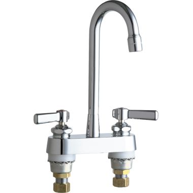 Click here to see Chicago Faucet 895-RGD1ABCP Chicago Faucets 895-RGD1ABCP Hot and Cold Sink Faucet