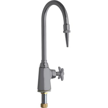 Click here to see Chicago Faucet 927-SAM Chicago Faucets 927-SAM Single Inlet Cold Water Faucet with Chemical Resistant Satin Antimicrobial Finish