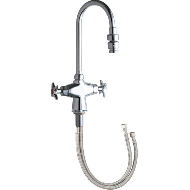 Click here to see Chicago Faucet 929-E22CP Chicago Faucets 929-E22CP Hot and Cold Water Mixing Faucet