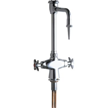 Click here to see Chicago Faucet 930-VRCP Chicago Faucets 930-VRCP Vandal Proof Hot and Cold Water Mixing Faucet with Vacuum Breaker