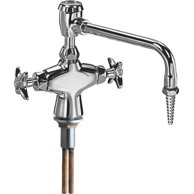 Click here to see Chicago Faucet 931-VBE7CP Chicago Faucets 931-VBE7CP Hot and Cold Water Mixing Faucet with Vacuum Breaker