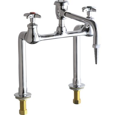 Click here to see Chicago Faucet 941-VBE7CP Chicago Faucets 941-VBE7CP Hot and Cold Water Inlet Faucet with Vacuum Breaker