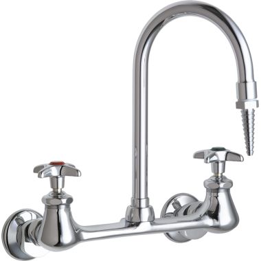 Click here to see Chicago Faucet 942-WSLCP Chicago Faucets 942-WSLCP Hot and Cold Water Inlet Faucet