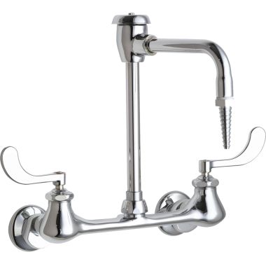 Click here to see Chicago Faucet 943-317CP Chicago Faucets 943-317CP Hot and Cold Water Inlet Faucet with Vacuum Breaker