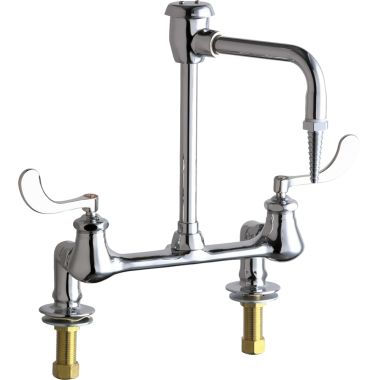 Click here to see Chicago Faucet 947-317CP Chicago Faucets 947-317CP Hot and Cold Water Inlet Faucet with Vacuum Breaker