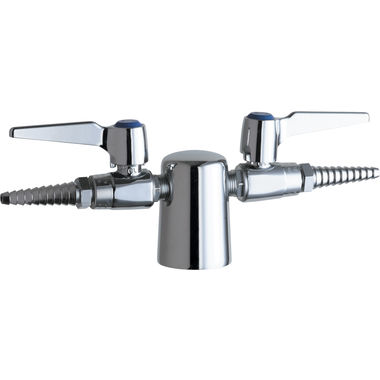 Click here to see Chicago Faucet 981-909CAGCP Chicago Faucets 981-909CAGCP Turret with Two Ball Valves (180-degree)