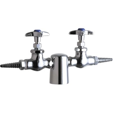 Click here to see Chicago Faucet 981-937CHAGVCP Chicago Faucet 981-937CHAGVCP Deck-Mounted Laboratory Turret, 180°, Chrome