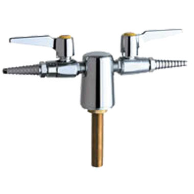 Click here to see Chicago Faucet 981-WSV909CAGCP Chicago Faucets 981-WSV909CAGCP Turret with Two Ball Valves (180-degree)