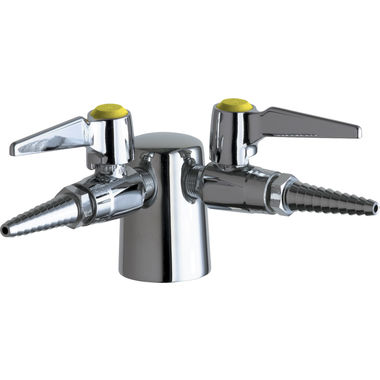 Click here to see Chicago Faucet 982-909AGVCP Chicago Faucets 982-909AGVCP Turret with Two Ball Valves (90-degree)