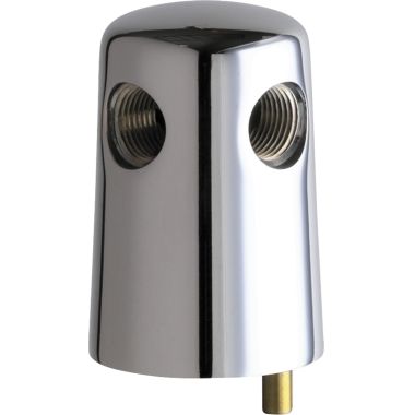 Click here to see Chicago Faucet 982-VPCP Chicago Faucets 982-VPCP Vandal Proof Turret with Two Side Outlets and Vandal Resistant Pin (90-degree)