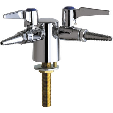 Click here to see Chicago Faucet 982-VR909AGVCP Chicago Faucets 982-VR909AGVCP Turret with Two Ball Valves (90-degree)