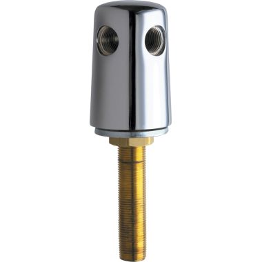 Click here to see Chicago Faucet 982-WSCP Chicago Faucets 982-WSCP Turret with Two Side Outlets and Inlet Supply Shank (90-degree)