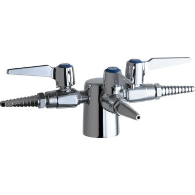 Click here to see Chicago Faucet 983-909AGVCP Chicago Faucets 983-909AGVCP Turret with Three Ball Valves (90-degree)