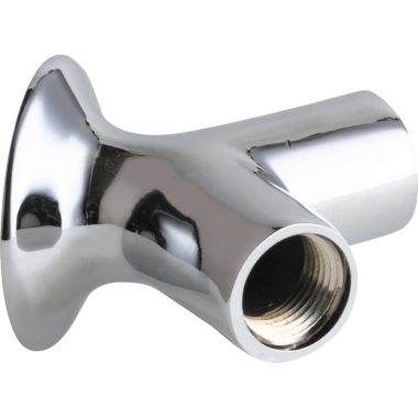 Click here to see Chicago Faucet 987-FCP Chicago Faucets 987-FCP Y Pattern Wall Flange with Two Outlets (90-degree)