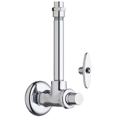 Click here to see Chicago Faucet 1010-1003-3ABCP Chicago Faucets 1010-1003-3ABCP Angle Stop Fitting with Supply Tube and Loose Key