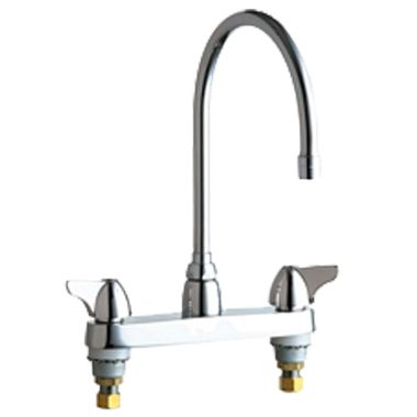Click here to see Chicago Faucet 1100-GN8AE3ABCP Chicago Faucets 1100-GN8AE3ABCP Hot and Cold Sink Faucet