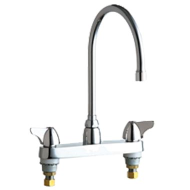 Click here to see Chicago Faucet 1100-GN8AE3VPCABCP Chicago Faucets 1100-GN8AE3VPCABCP Hot and Cold Sink Faucet