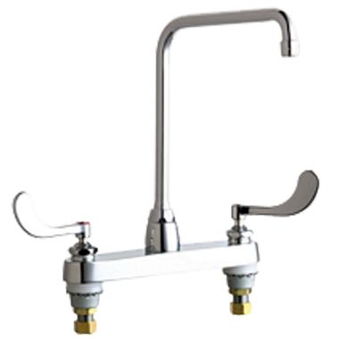 Click here to see Chicago Faucet 1100-HA8AE35-317AB Chicago Faucets 1100-HA8AE35-317AB Hot and Cold Sink Faucet