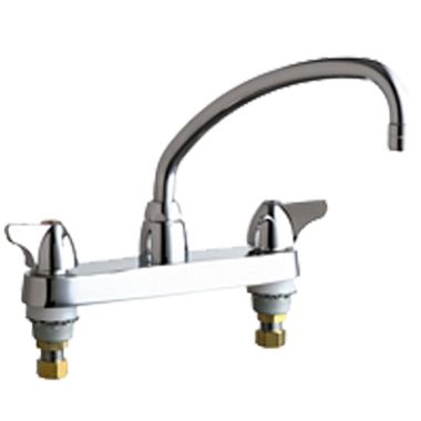 Click here to see Chicago Faucet 1100-L9E29VPABCP Chicago Faucets 1100-L9E29VPABCP Hot and Cold Sink Faucet