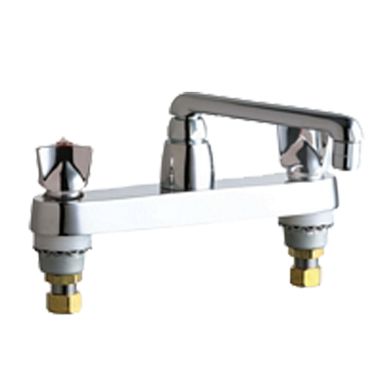 Click here to see Chicago Faucet 1100-S6-950ABCP Chicago Faucets 1100-S6-950ABCP Hot and Cold Sink Faucet