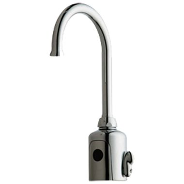Click here to see Chicago Faucet 116.597.AB.1 Chicago Faucets 116.597.AB.1 HyTronic Gooseneck Sink Faucet with Dual Beam Infrared Sensor (Patient Care Application)