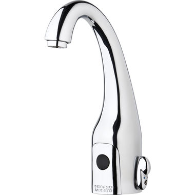 Click here to see Chicago Faucet 116.777.AB.1 Chicago Faucets 116.777.AB.1 HyTronic Curve Sink Faucet with Dual Beam Infrared Sensor