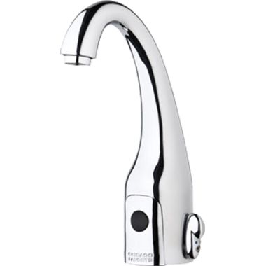 Click here to see Chicago Faucet 116.779.AB.1 Chicago Faucets 116.779.AB.1 HyTronic Curve Sink Faucet with Dual Beam Infrared Sensor