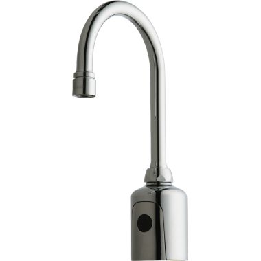 Click here to see Chicago Faucet 116.953.AB.1 Chicago Faucets 116.953.AB.1 HyTronic Gooseneck Sink Faucet with Dual Beam Infrared Sensor