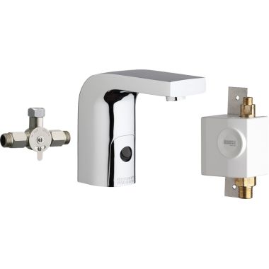 Click here to see Chicago Faucet 116.960.AB.1 Chicago Faucets 116.960.AB.1 HyTronic Edge Lavatory Sink Faucet with Dual Beam Infrared Sensor