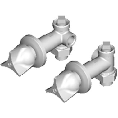 Click here to see Chicago Faucet 1769-PRABCP Chicago Faucets 1769-PRABCP Hot and Cold Water Concealed Angle Bypass Valve