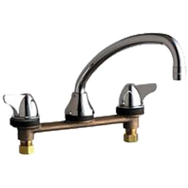Click here to see Chicago Faucet 1888-XKABCP Chicago Faucets 1888-XKABCP Concealed Hot and Cold Sink Faucet for Stainless Steel Counter