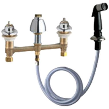Click here to see Chicago Faucet 200-A1000LESHAB Chicago Faucets 200-A1000LESHAB Concealed Sink Hot and Cold Water Faucet with Side Spray