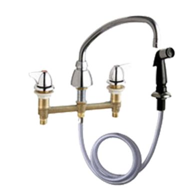 Click here to see Chicago Faucet 200-A1000XKABCP Chicago Faucets 200-A1000XKABCP Concealed Sink Hot and Cold Water Faucet with Side Spray