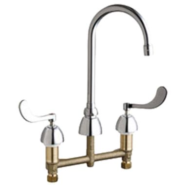 Click here to see Chicago Faucet 201-AGN2AE3-317AB Chicago Faucets 201-AGN2AE3-317AB Concealed Hot and Cold Sink Faucet