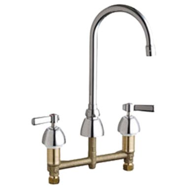 Click here to see Chicago Faucet 201-AGN2AE3ABCP Chicago Faucets 201-AGN2AE3ABCP Concealed Hot and Cold Sink Faucet