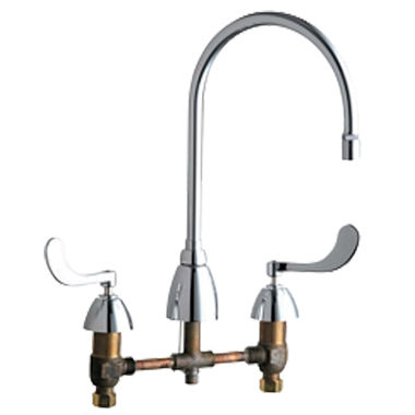 Click here to see Chicago Faucet 201-AGN8AE29-317AB Chicago Faucets 201-AGN8AE29-317AB Concealed Hot and Cold Sink Faucet