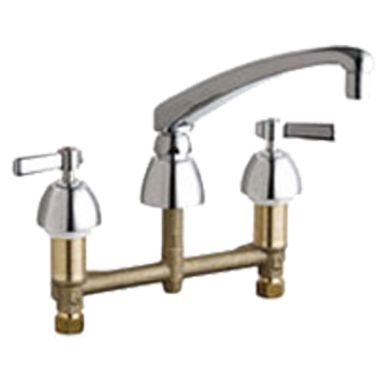 Click here to see Chicago Faucet 201-AL8-317ABCP Chicago Faucets 201-AL8-317ABCP Concealed Hot and Cold Sink Faucet