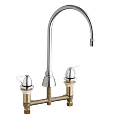 Click here to see Chicago Faucet 201-GN8AE29-1000AB Chicago Faucets 201-GN8AE29-1000AB Concealed Hot and Cold Sink Faucet