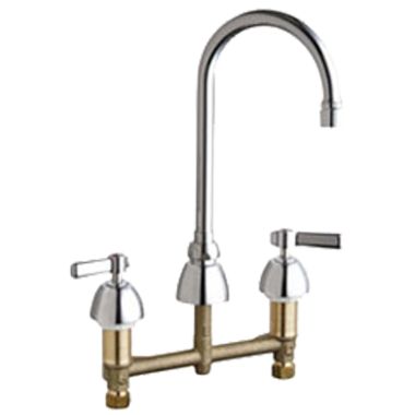 Click here to see Chicago Faucet 201-RSGN2AE3VXKAB Chicago Faucets 201-RSGN2AE3VXKAB Concealed Hot and Cold Sink Faucet
